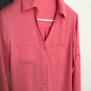 Express pink portfolio shirt NEW like condition